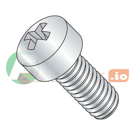 Newport Fasteners 5/16"-18 x 3/4 in Phillips Fillister Machine Screw, Zinc Plated Steel, 1500 PK 651583